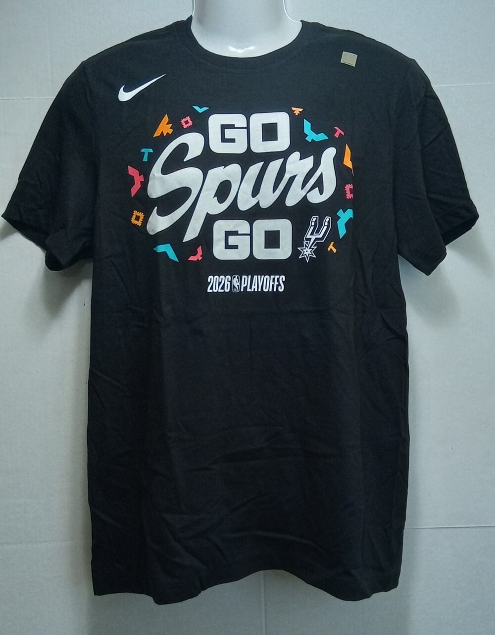 San Antonio Spurs 2026 Playoffs Nike Tee Men's Medium